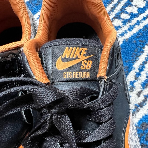 Nike SB GTS Return Safari Premium Cobblestone Black Monarch Sneakers - Picture 6 of 6